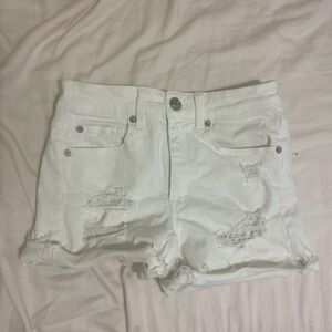 white american eagle shorts